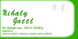 mihaly gottl business card